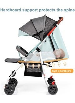 GGEROU Standard Strollers,Lightweight Travel Stroller for Babies & Toddlers, Compact Fold Toddler Stroller and Baby Stroller with Steel Frame, Large Seat Area, Storage Basket for Travel and More  - Image 4