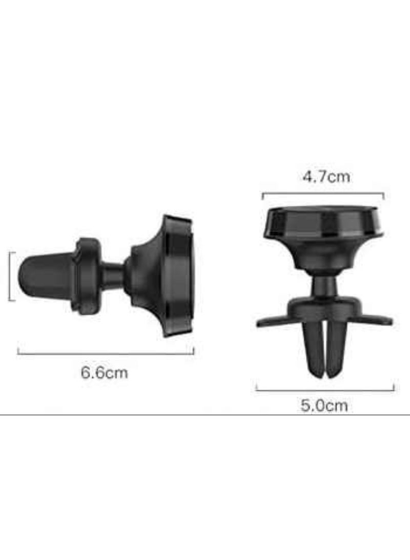 ELTRAZONE Mobile Magnetic Car Holder Black 360 Degree Magnetic Mount Air Vent Cradle Compatible with iPhone 12 mini/12/12 pro, Samsung Galaxy S21/20 or Note Ultra Huawei and more - Image 3