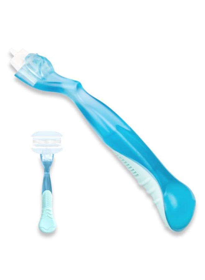 VANEST Replacement Handle Compatible with Gillette Venus Comfort Glide Razor Handle Nonslip Ergonomic Handles for Women Blue - Image 1