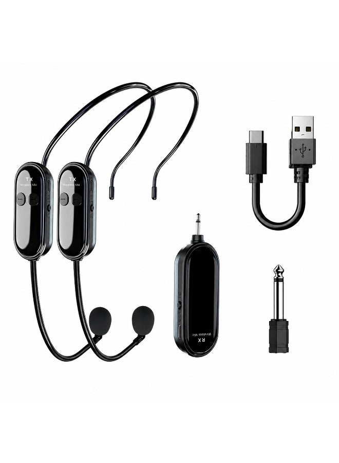 ميكروفون رأس لاسلكي 2.4G للمعلمين والمرشدين – قابل للفصل، مدى طويل (30M)، خالٍ من الضوضاء، اقتران تلقائي، بطارية تدوم 6-8 ساعات – متوافق مع أنظمة الصوت ومكبرات الصوت - Image 1