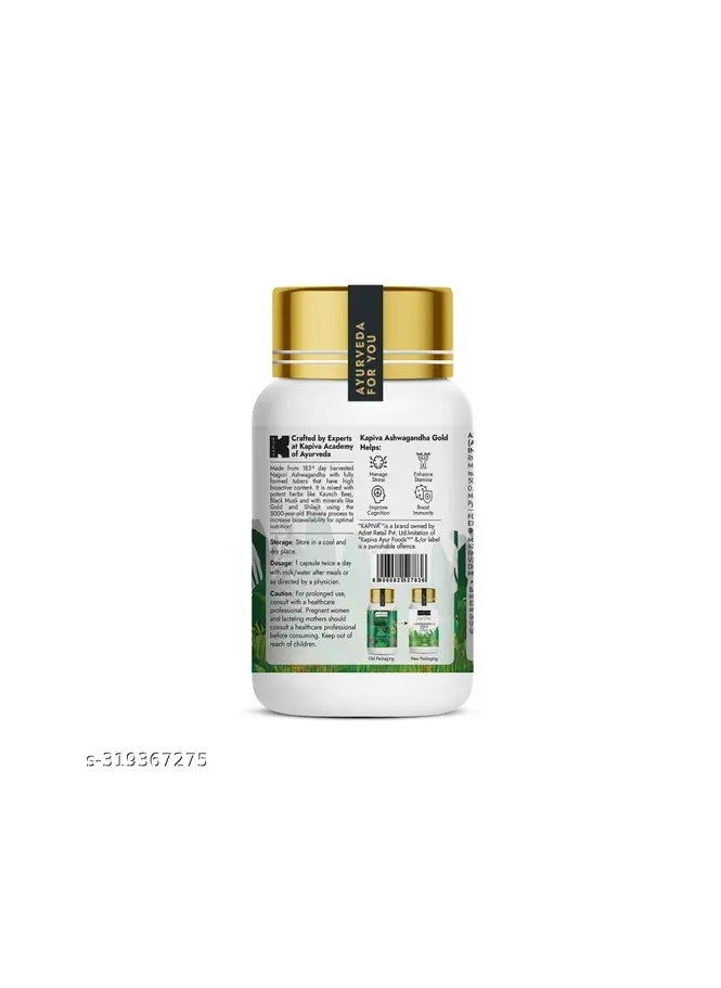 Kapiva Ashwagandha Gold 30 Capsules  - Image 3