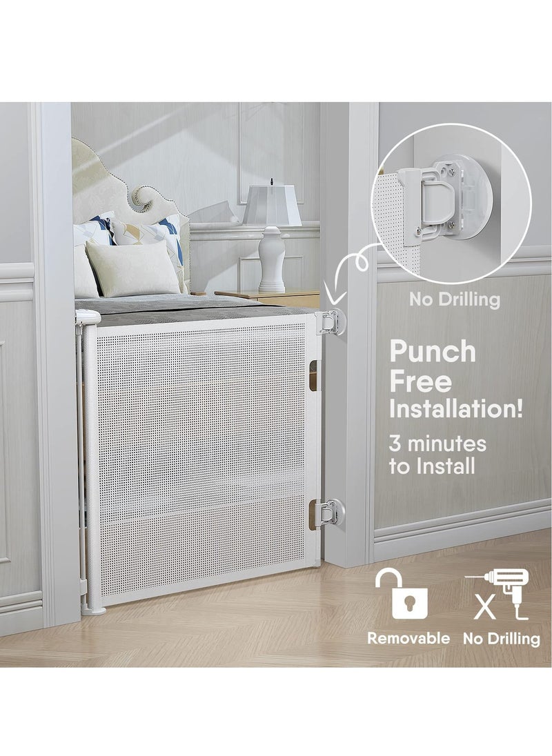 Arabest - Baby Gate, Beauenty No Punch Mount Baby Gate for Flat Front, Adjustable Width and Height, Pet Gate for Doorway, Staircase, Indoor - Image 1