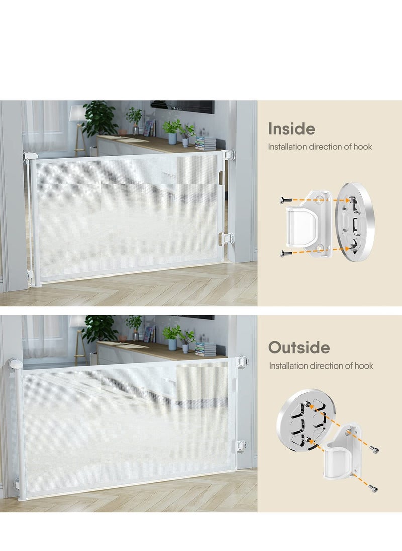 Arabest - Baby Gate, Beauenty No Punch Mount Baby Gate for Flat Front, Adjustable Width and Height, Pet Gate for Doorway, Staircase, Indoor - Image 1