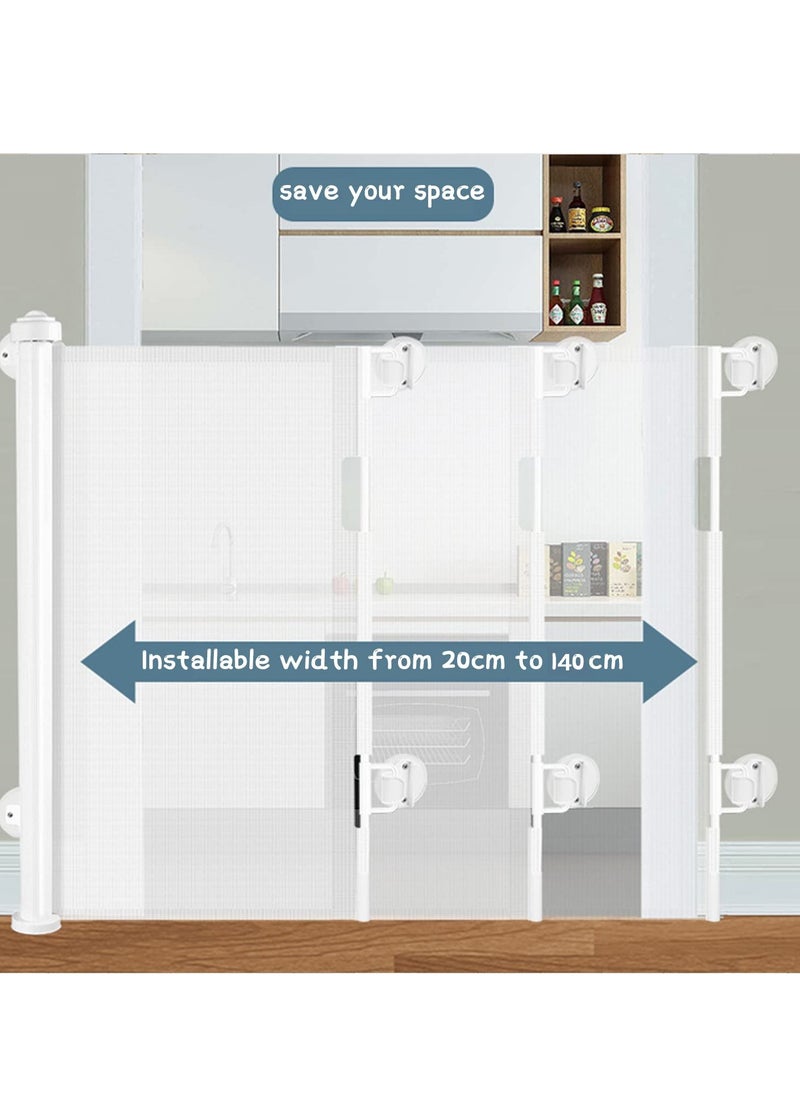 Arabest - Baby Gate, Beauenty No Punch Mount Baby Gate for Flat Front, Adjustable Width and Height, Pet Gate for Doorway, Staircase, Indoor - Image 1