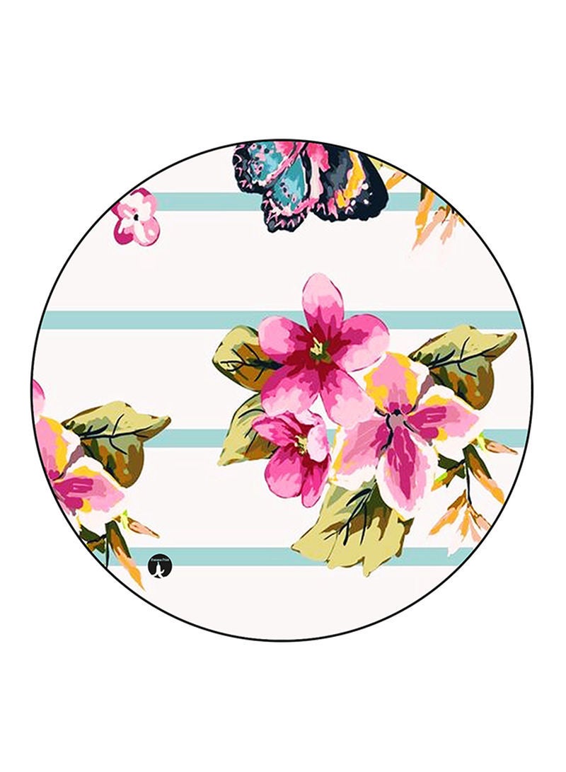 RKN Flowers Printed Mouse Pad  Multicolour