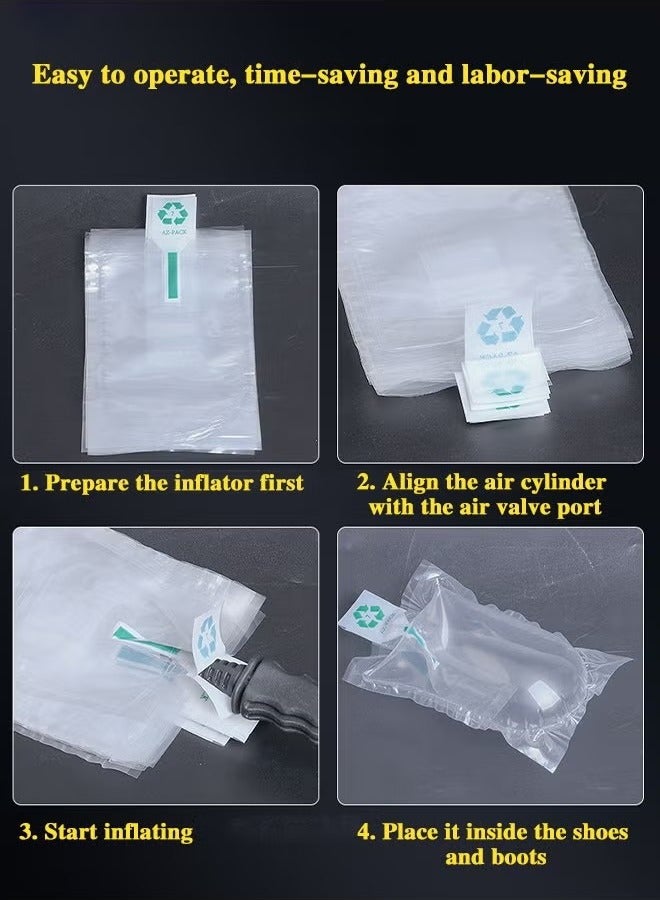 Generic Air Cushion Bags, 100PCS Inflatable Air Pillows Air Bubble Bags Shockproof Air Cushion Film Blocking Wrap Bag for Mailing Shipping Packaging 10x20 CM  - Image 3