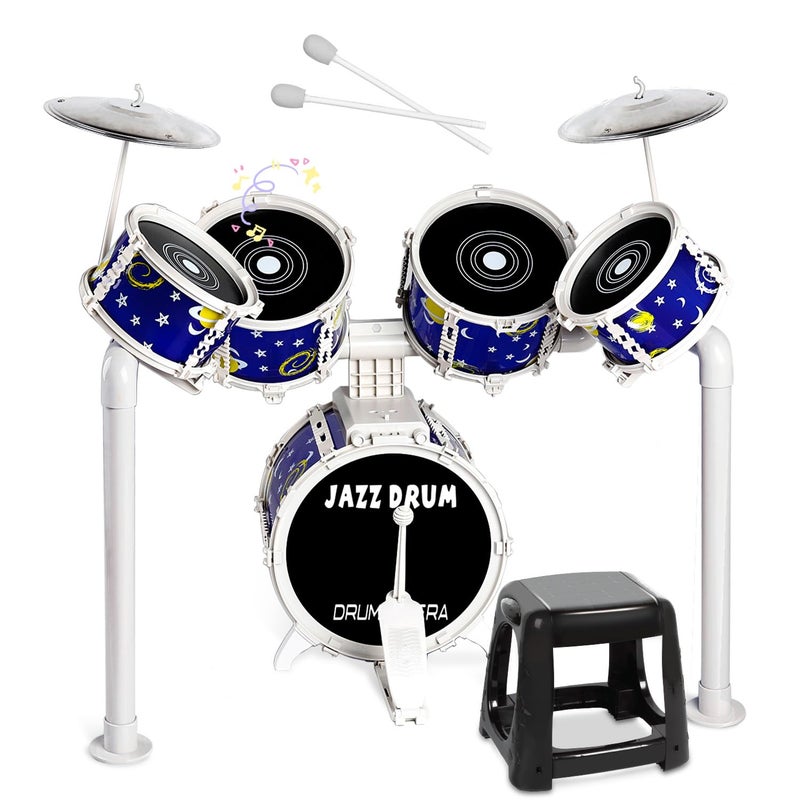 TWFRIC Toy Drum Set for Kids Toddler Jazz Drum Kit with 5 Drums Musical Instruments Toys for 3 4 5 Year Old Boys Girls Gifts Ages 35 - Image 3