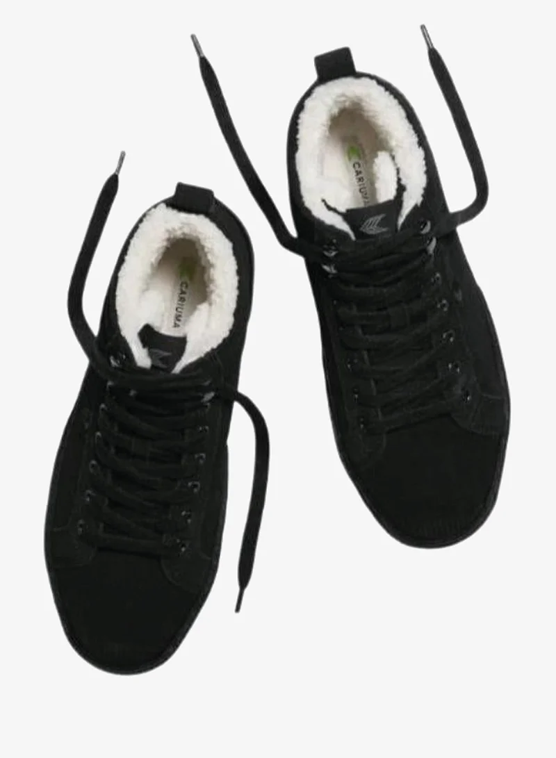 Cariuma  OCA Therma High Hooks All Black Suede Boot  | Best Price UAE