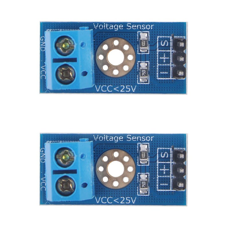 Diymall Voltage Sensor Dc025v for Arduino with CodePack of 2pcs