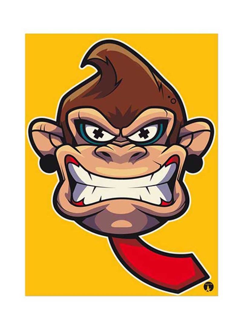 ملصق لوحة معدنية دونكي كونغ متعدد الألوان 15x20 سنتيمتر