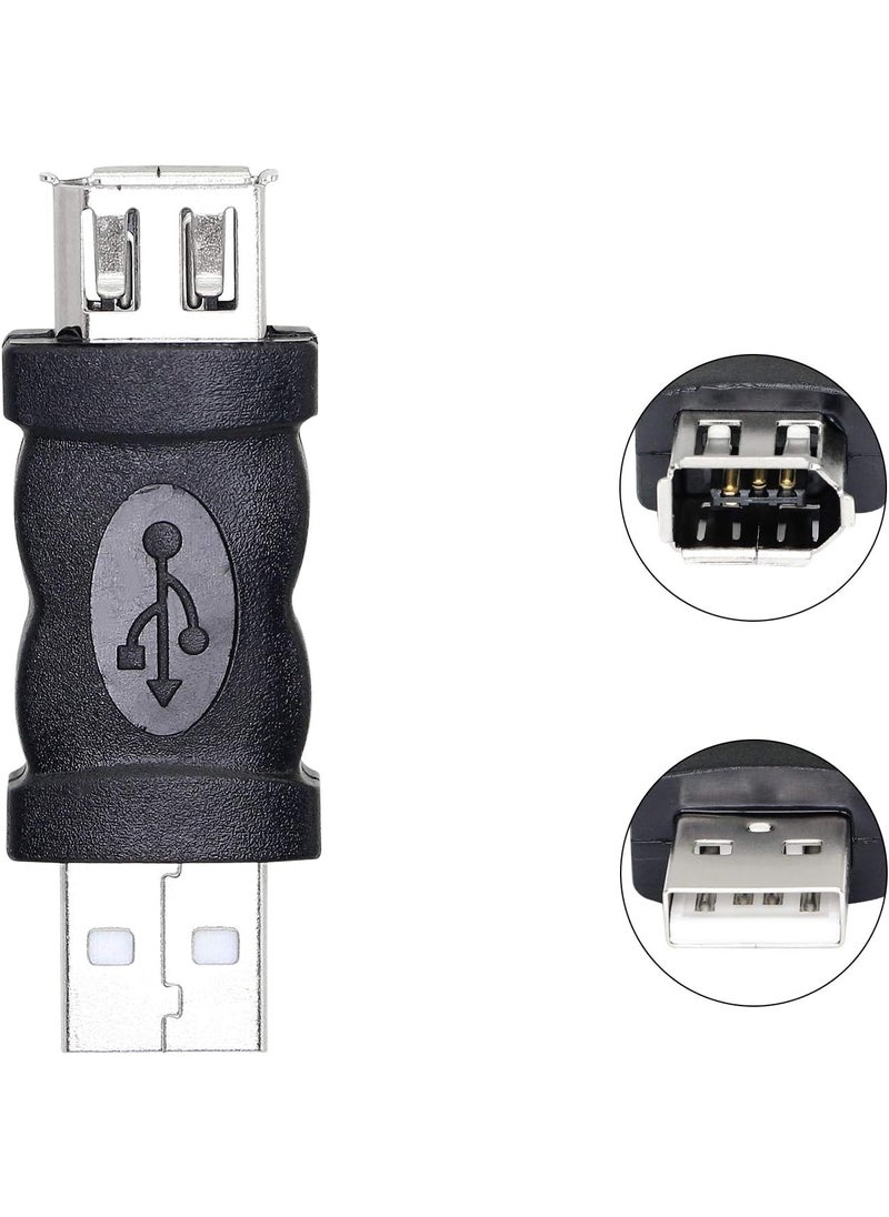 CERRXIAN CERRXIAN Firewire IEEE 1394 6 Pin Female to USB Male Adapter Convertor for Printer Digital Camera PDA Scanner Hard Disk  - Image 4