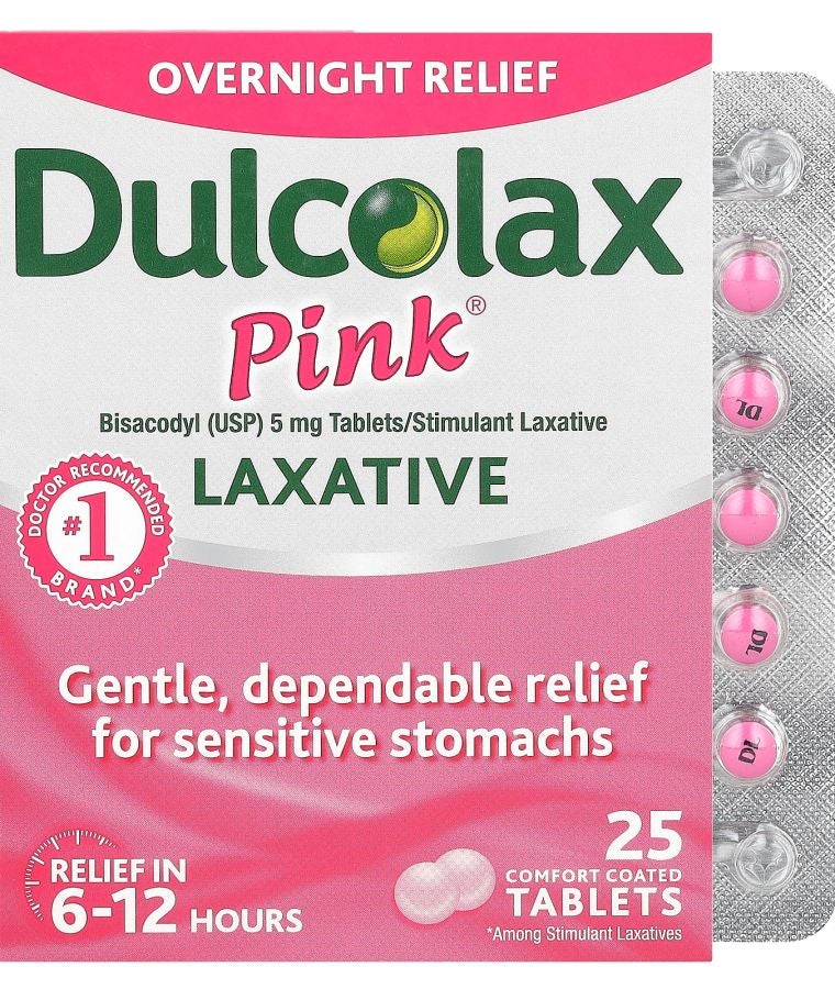 DULCOLAX Pink Laxative 5 mg 25 Comfort Coated Tablets