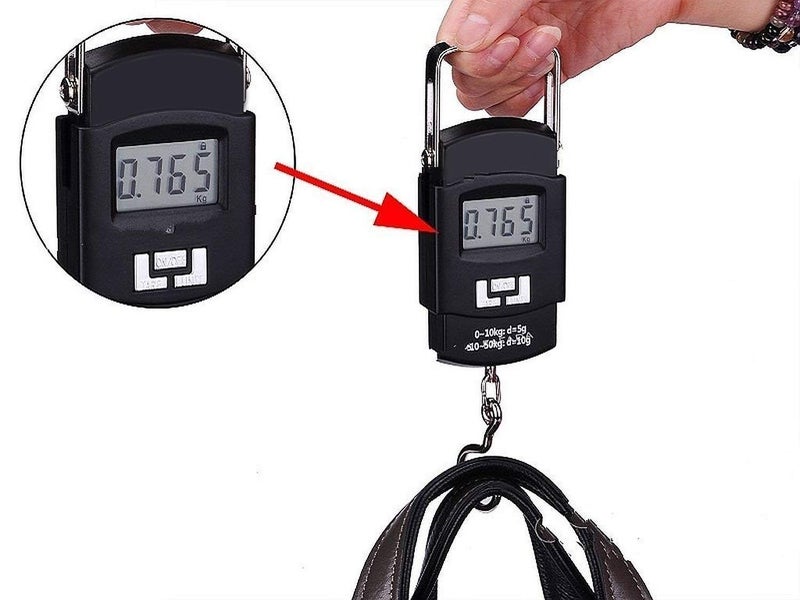 Fadman DIGITAL HEAVY DUTY PORTABLE 50KG SCALE FOR KITCHEN AND LUGGAGE Portable 50Kg Scale for Kitchen and Luggage | weight machine for Home kitchen Digital weighing hook scale ,Kitchen weighing scale kitchen, Black - Image 3