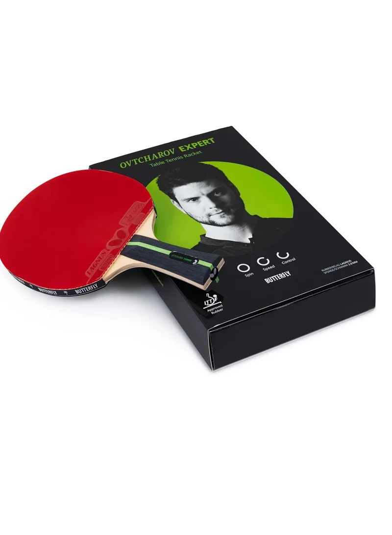 BUTTERFLY Butterfly Table Tennis Bat Ovtcharov Series Professional Butterfly Table Tennis Racket for Ambitious Table Tennis Players ITTF Approved for Competitions Extremely Grippy/Sticky Pads for Maximum Spin 44906901011128