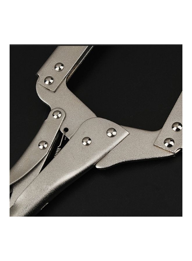 NIBEMINENT C-Shape Square Mouth Strong Fixed Plier Silver - Image 2