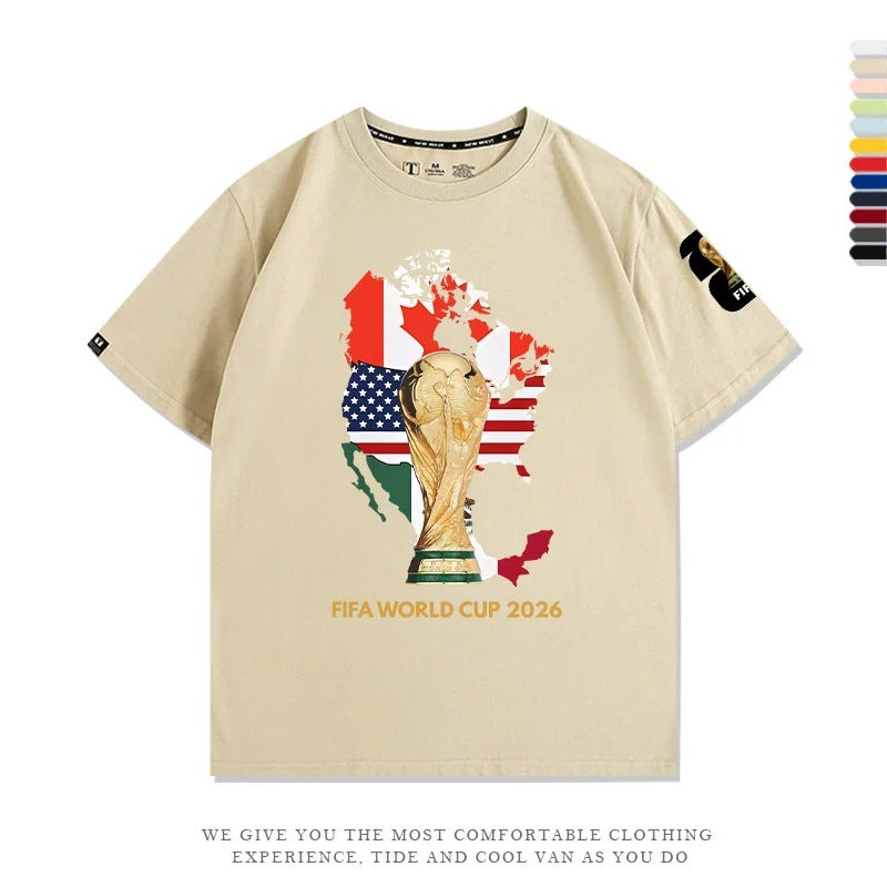 FIFA 2026 FIFA World Cup Fan T-Shirt - Cotton Short Sleeve  Tee - Image 1