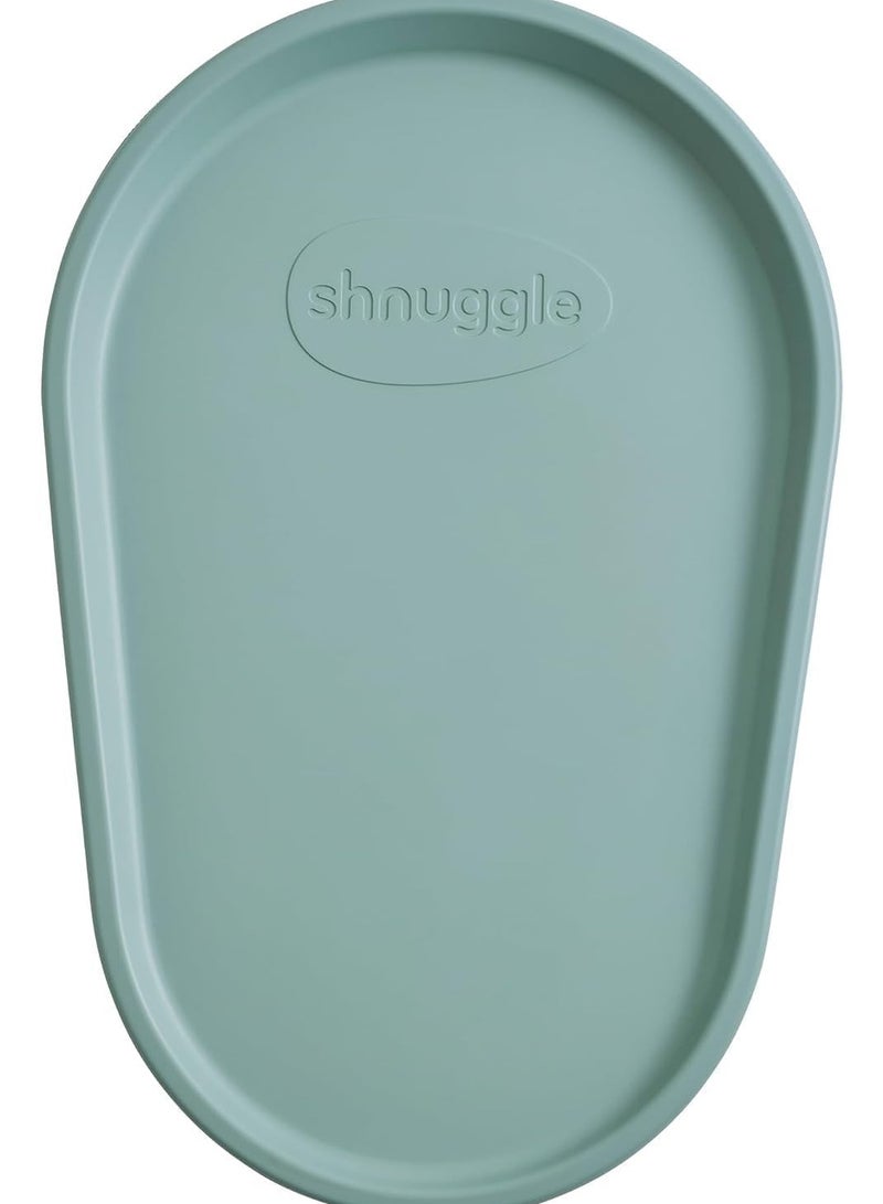 Shnuggle Squishy Changing Mat | Baby Changing Diaper Pad | Soft and Warm Foam Material | Non Slip Base | Hygienic | Non Toxic | Easy Clean Wipeable, No Cover Needed |  Eucalyptus Green - Image 1