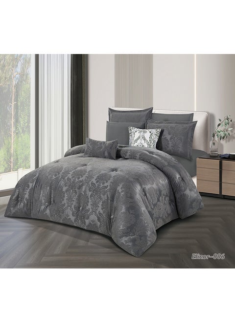 Horse Comforter Set With Soft Silk-Like Jacquard Fabric And A Modern And Distinctive Pattern That Satisfies All Tastes 4 Pieces Single Size