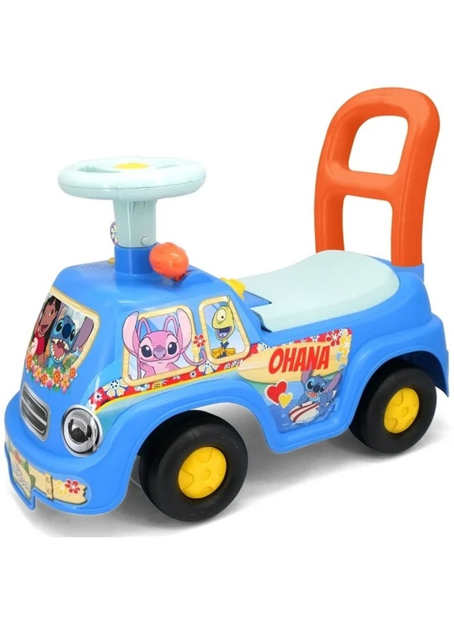 Kiddieland Disney Lilo & Stitch Lights "N" Sounds Zoom Stitch Ride-On Toy (51.56 X 24.64 X 38.74 Cm, Blue) - Image 1