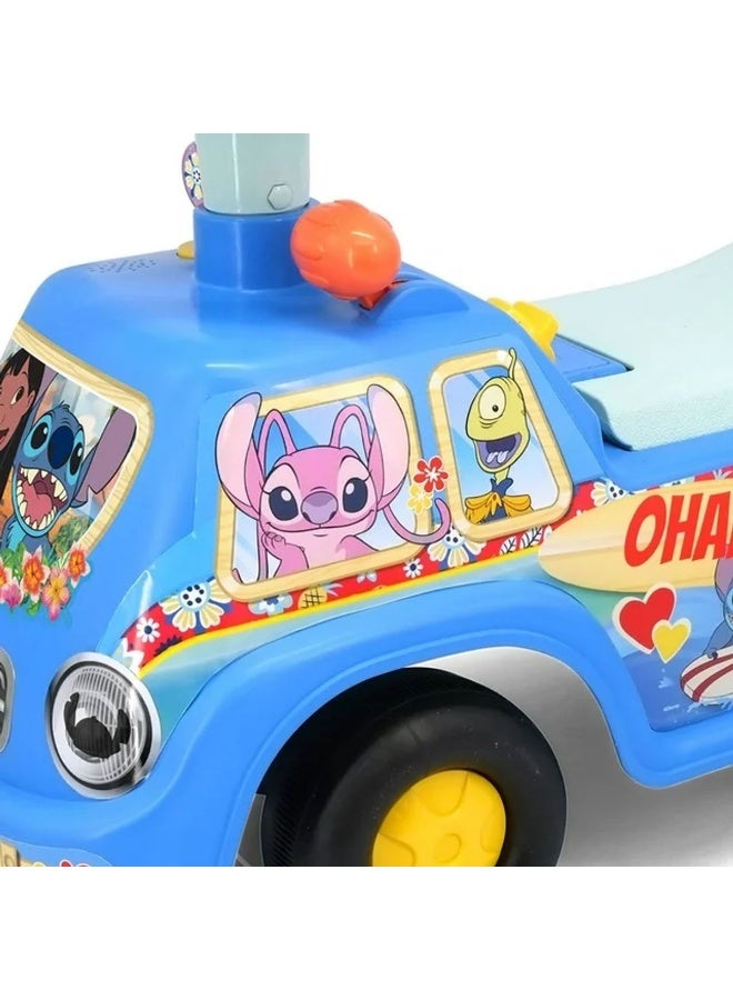 Kiddieland Disney Lilo & Stitch Lights "N" Sounds Zoom Stitch Ride-On Toy (51.56 X 24.64 X 38.74 Cm, Blue) - Image 2