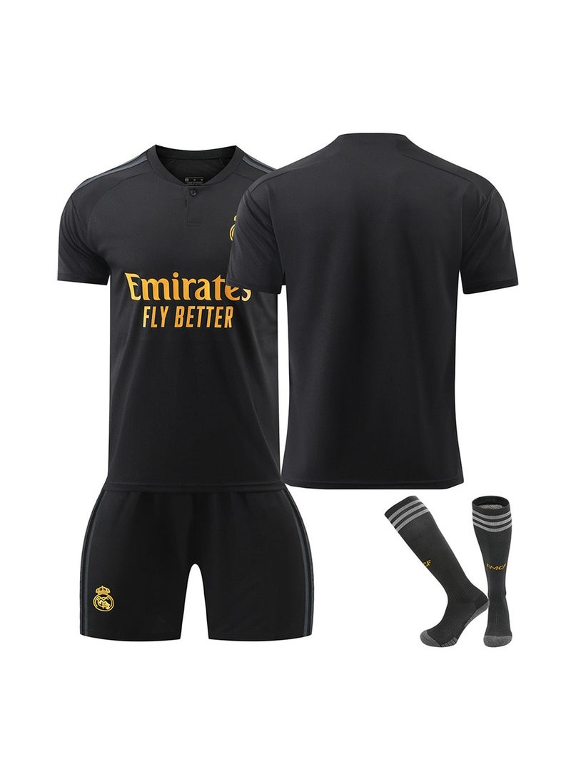 Real Madrid Football Jersey for the 23-24 Season Football Jersey/Shorts Socks Gift Set Kids Size and Adult Size, Gift for Fan Friends