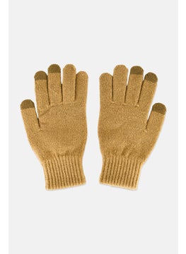 DOCKERS Men 1Pair Knitted Gloves, Dark Khaki  - Image 2
