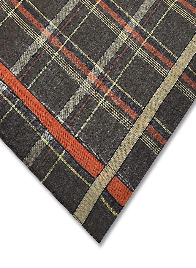 Zenssia Soft Men's Cotton Handkerchiefs with Assorted Color 6 Piece Gift Set - Image 5