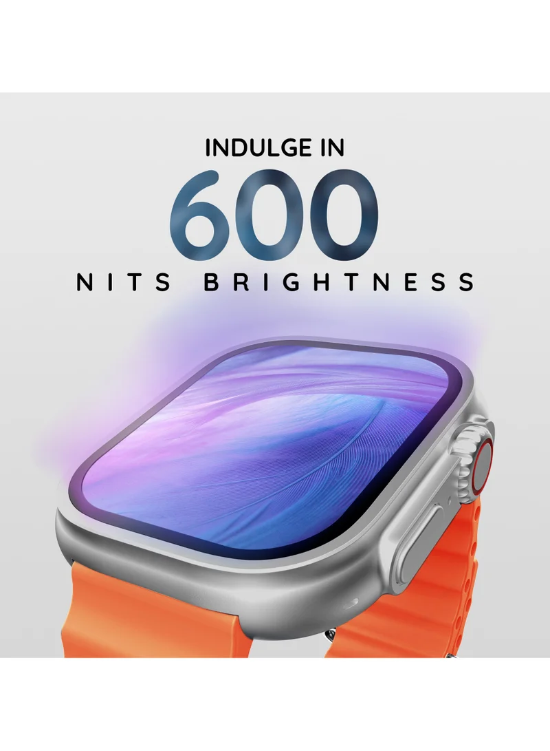 بيبل Pebble Crest 2.02" Infinite Display, BT Calling, Heart Rate Monitoring, AI Voice Assitance, Sleep Monitor, Multiple watch faces, alarm & notification, Multiple watch faces