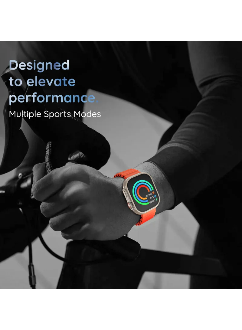بيبل Pebble Crest 2.02" Infinite Display, BT Calling, Heart Rate Monitoring, AI Voice Assitance, Sleep Monitor, Multiple watch faces, alarm & notification, Multiple watch faces