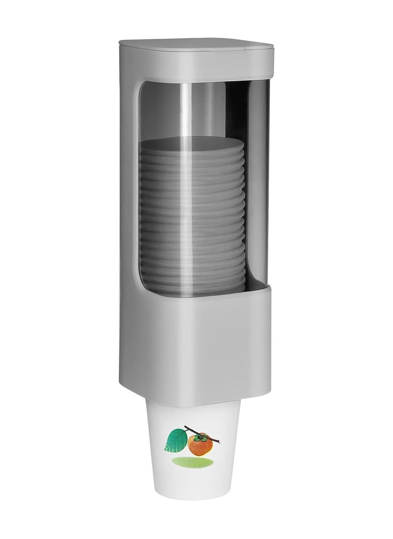 Arabest Cup Dispenser Wall Mounted Bathroom Cup Holder， 3oz-5oz Disposable Paper Cup Plastic Cup Dispenser，Water Cooler Dispenser Cup Holder with Paste Plate for Home Office Hospital Gym  - Image 1