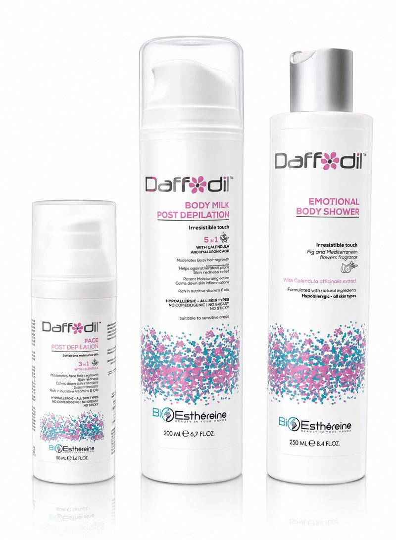 Daffodil A set for facial and body care after hair removal - Image 1