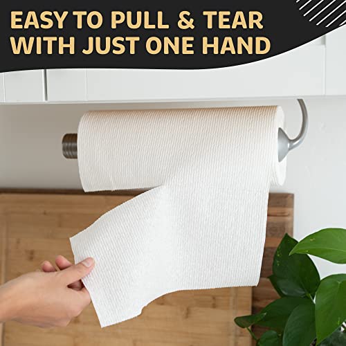 Dear Household One Handed Tear Wall Mounted & Under Counter Paper Towel Holder Dispenser - Stainless Steel Wall Mount Paper Towel Holder - Easy to Install Horizontally or Vertically - Hardware Included – 11 Inches - Image 2