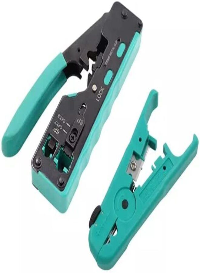 دكورفي DKURVE® CAT6A 2 في 1 RJ45 مجموعة أدوات إصلاح الشبكة أداة تجعيد وتقطيع الكابلات - Image 1