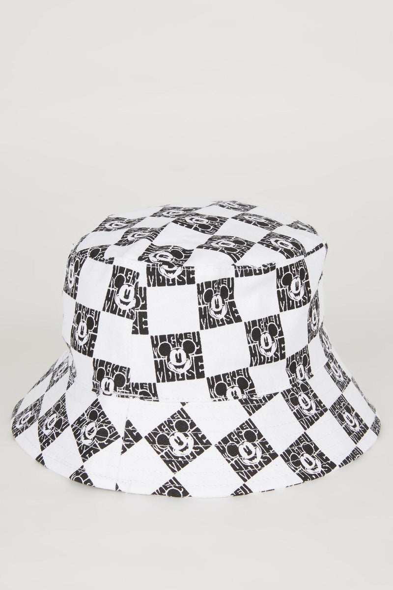 DeFacto Girl Gabardine Printed Mickey & Minnie Licensed Hat  - Image 4