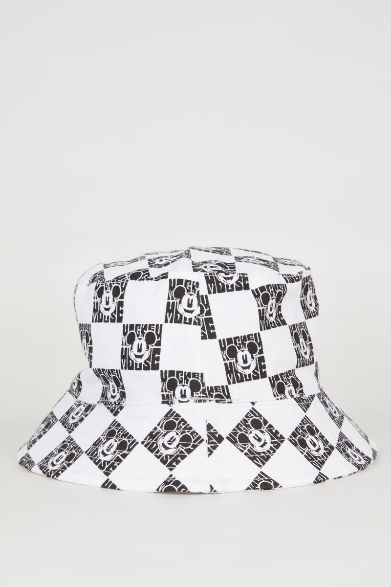 DeFacto Black Girl Girl Gabardine Printed Mickey & Minnie Licensed Hat Casual - Image 2