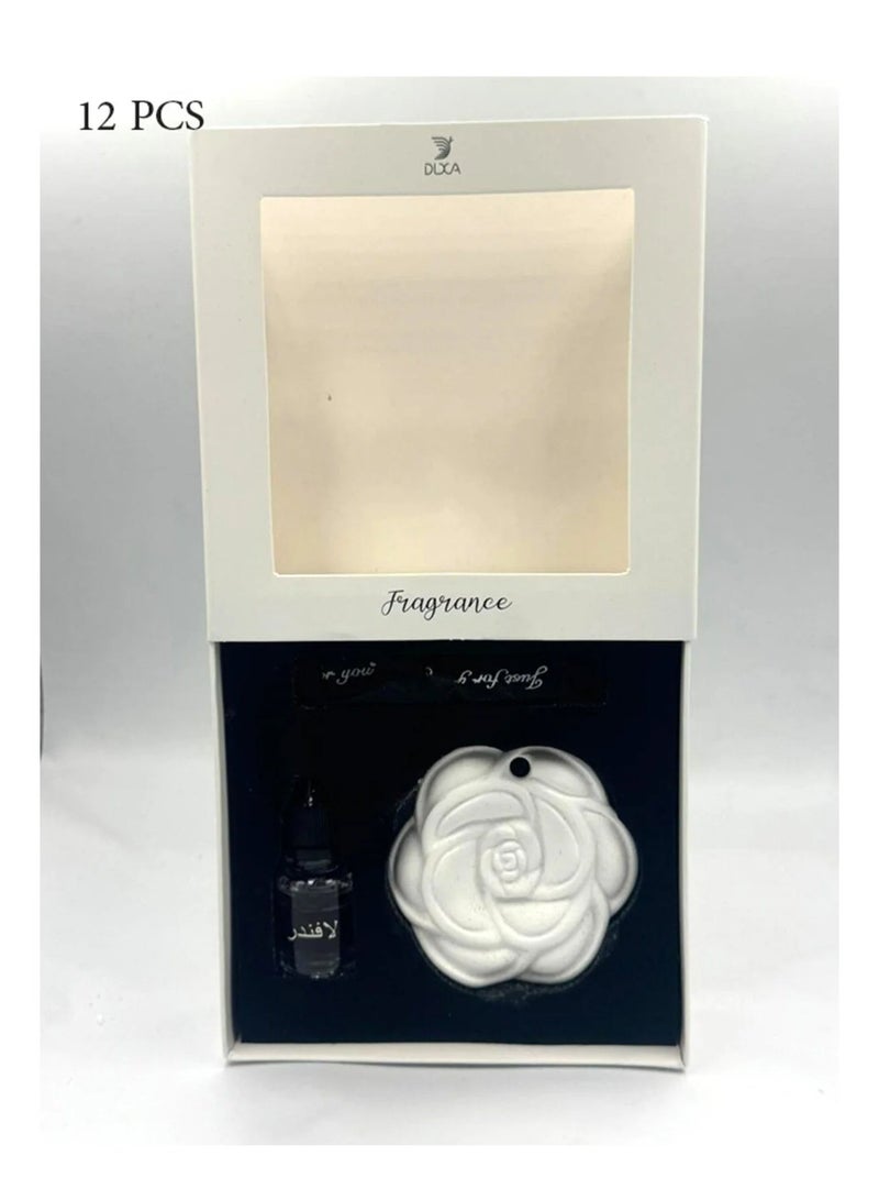 DOXA Rose-Shaped Marble Scented Diffusers Set – 12 Pieces - Image 3