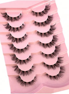 Generic ( 7 Pairs)Fluffy Messy Faux False Eyelashes,Soft Curly False Lashes,Reusable  False Eyelashes Volume & Thickness Eyelashes for Make up  - Image 5