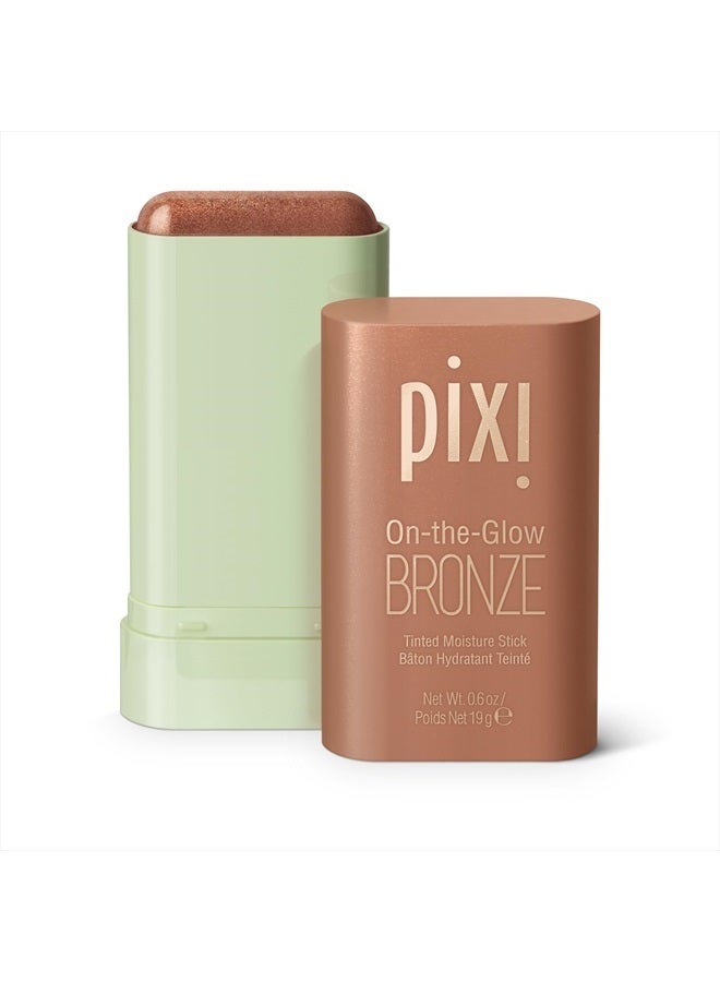 pixi On-the-Glow Bronze - RichGlow, Hydrating Tinted Moisture Bronzer Stick with Ginseng, Aloe Vera & Fruit Extracts, For Cheeks & Lips, 19g / 0.6oz, Paraben-Free - Image 1