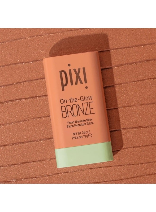 pixi On-the-Glow Bronze - RichGlow, Hydrating Tinted Moisture Bronzer Stick with Ginseng, Aloe Vera & Fruit Extracts, For Cheeks & Lips, 19g / 0.6oz, Paraben-Free - Image 4