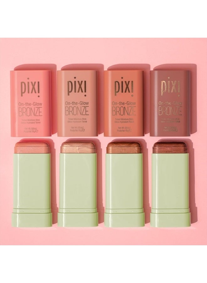 pixi On-the-Glow Bronze - RichGlow, Hydrating Tinted Moisture Bronzer Stick with Ginseng, Aloe Vera & Fruit Extracts, For Cheeks & Lips, 19g / 0.6oz, Paraben-Free - Image 5
