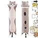 Rexinc Long Gray Cat Plush Pillow Toy Sleeping Pillow Cute Cartoon Cat Stuffed Animals Soft Long Body Pillow Gift for Kids1968in - Image 3