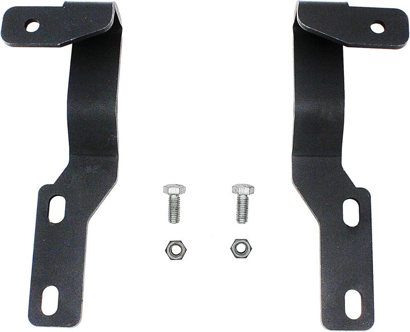 GREATUS LED Light Pod Metal Hood Mount Bracket Kit/Ditch Hood Light Brackets Compatible with 2005-2015 Toyota Tacoma - Black. - Image 1