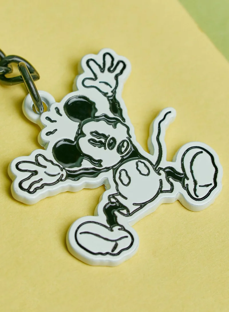 Typo Mickey Hands Up Enamel Keyring
