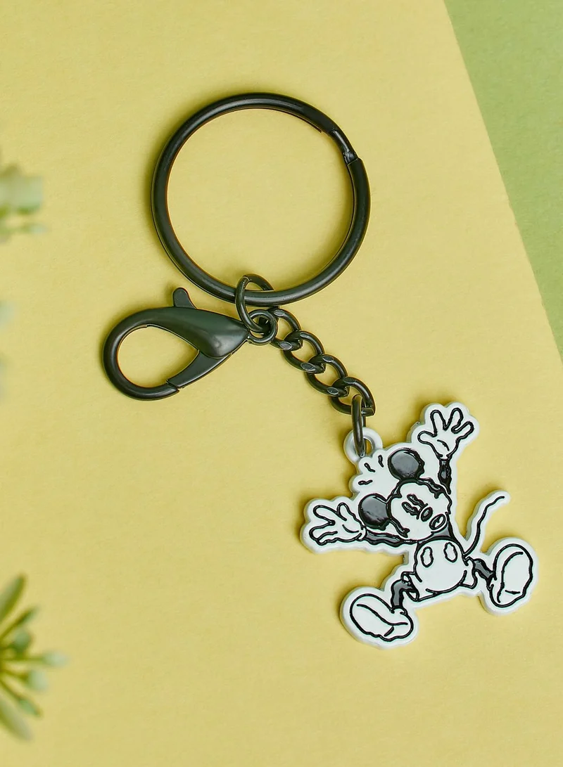 Typo Mickey Hands Up Enamel Keyring