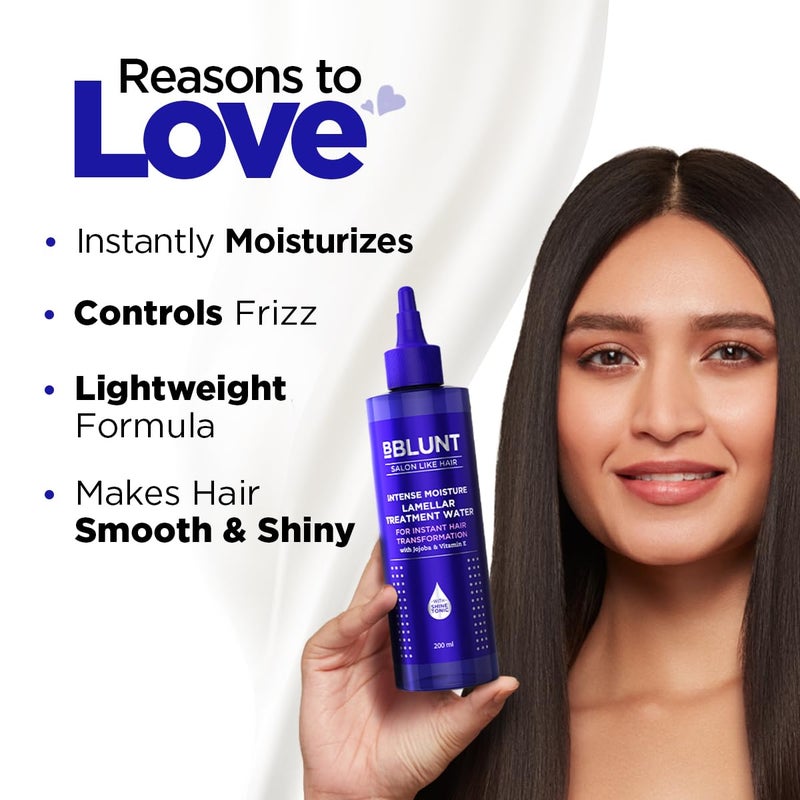 BBLUNT Bblunt Intense Moisture Lamellar Treatment Water Wonder Water Miracle Conditioner Conditions Instantly For Dry Frizzy Hair Rinse out Moisturizing Hair Treatment for Silky Shiny Smooth Looking Hair 200 ml - Image 2