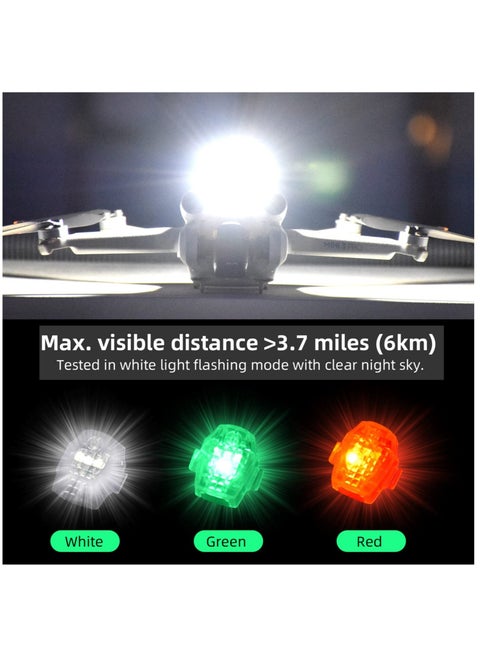 Mini 3 Pro Drone Strobe Light for DJI Mini 4 Pro Air 3 2S Mavic Mini 2 SE Mavic 3 Classic Night Flight FAA Anti Collision Led Lamp Accessory Rechargable