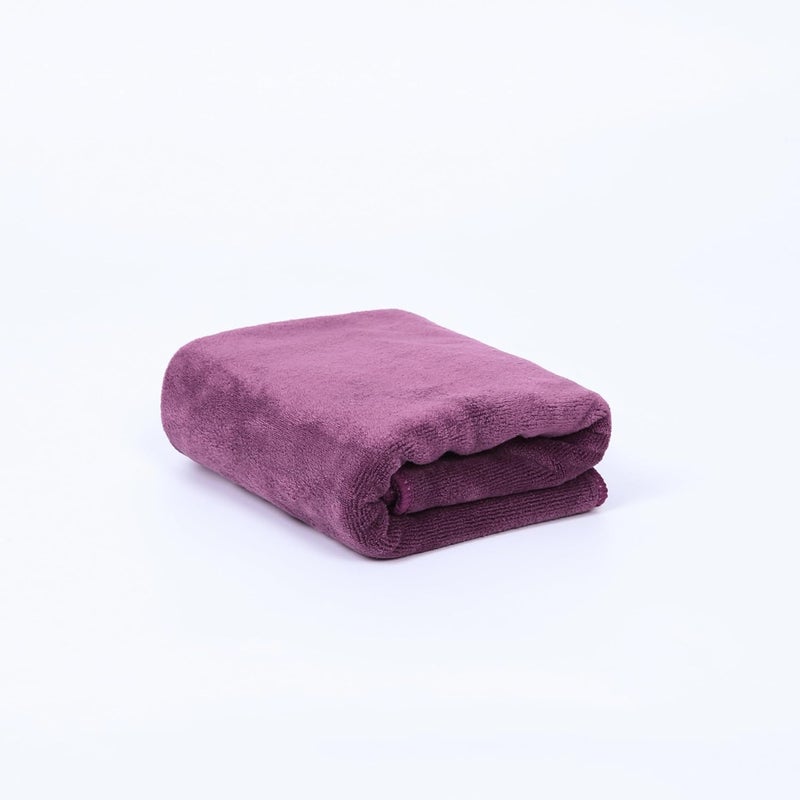 HOUSSE Microfiber Bath Towel Coral Large 550 GSM Bath Towel Extra Soft Plush High Absorbent and Quick Dry Bath Towel for Women Kids Lightweight Durable 75 150 cm Wine