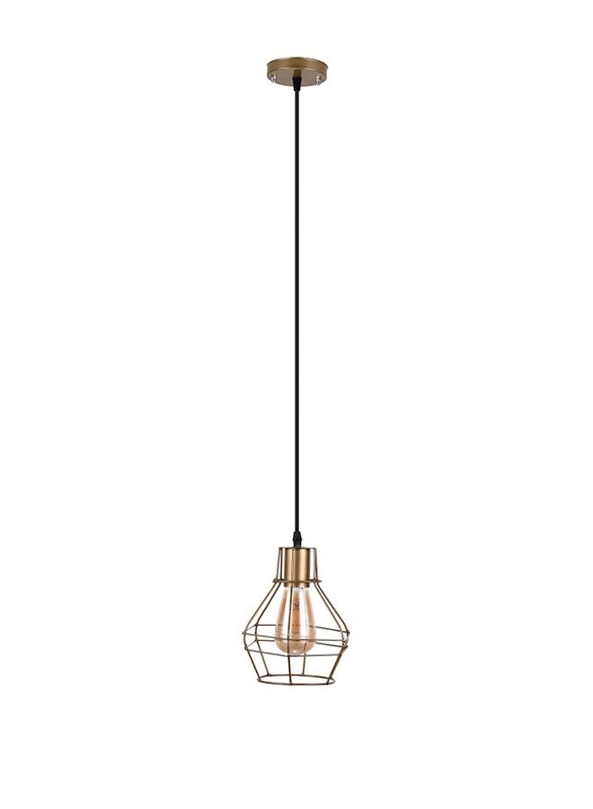El Rawda Lighting Ritmo Ceiling Lamp | modern decorative LED E27 pendant light ceiling lamp hanging | suitable for any room | Color: Gold | Size: 70x16x70 cm - Image 2