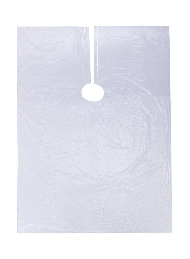 NIBEMINENT 50-Piece Disposable Hair Salon Cape Clear - Image 1