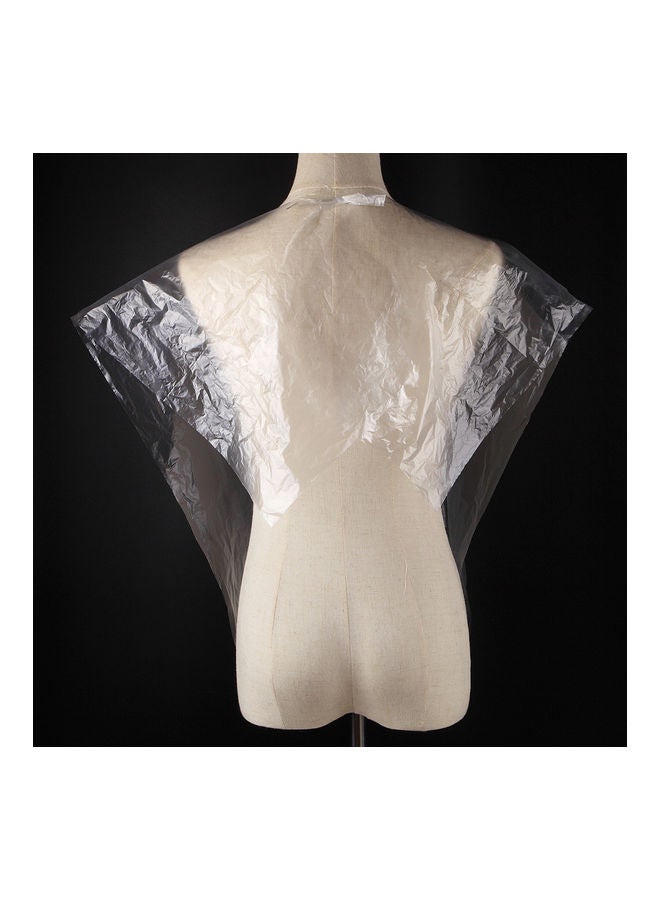 NIBEMINENT 50-Piece Disposable Hair Salon Cape Clear - Image 3